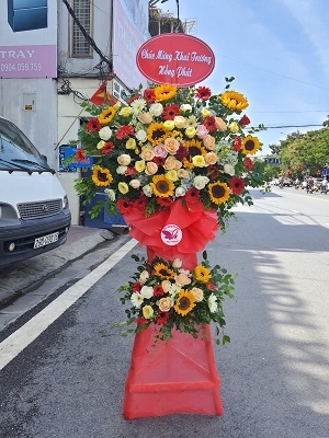 Kệ hoa khai trương, chúc mừng MS147