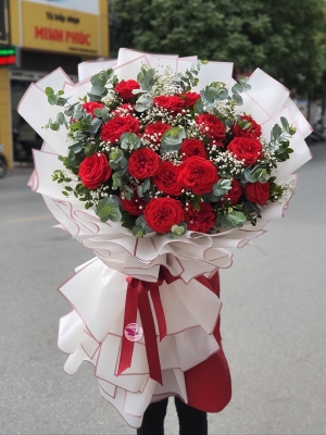 Bó hồng đỏ MS109