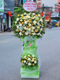 Kệ hoa khai trương, chúc mừng MS406