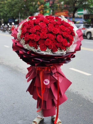 Bó hồng đỏ MS93
