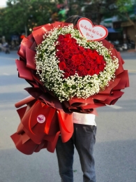 Bó hồng đỏ MS129