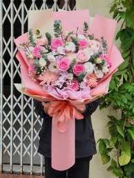 Bó hoa tươi hỗn hợp MS243