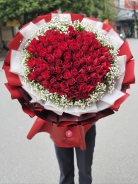 Bó hồng đỏ MS120