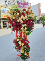 Kệ hoa khai trương, chúc mừng MS254
