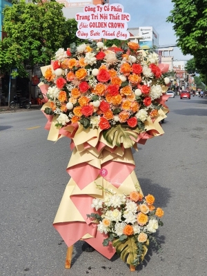 Kệ hoa khai trương, chúc mừng MS383