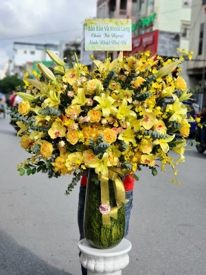 Bình hoa chúc mừng MS63