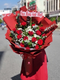 Bó hồng đỏ MS130
