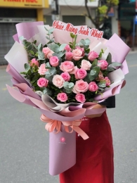 Bó hoa tươi hỗn hợp MS217