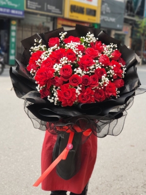 Bó hồng đỏ MS121