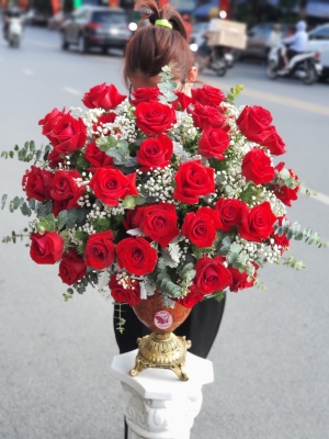 Bình, hộp hồng đỏ MS23