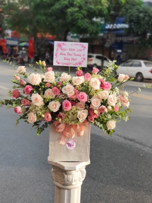 Hộp hoa, giỏ hoa chúc mừng MS205
