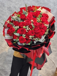 Bó hồng đỏ MS145