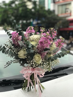 Combo Xe hoa + Cầm tay + Cài áo MS15