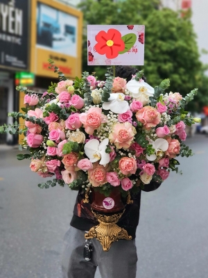 Bình hoa chúc mừng MS61