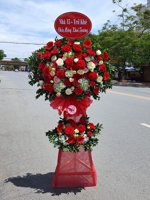 Kệ hoa khai trương, chúc mừng MS149