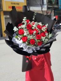 Bó hồng đỏ MS132