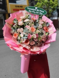 Bó hoa tươi hỗn hợp MS215