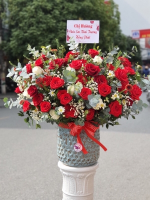 Bình hoa chúc mừng MS64