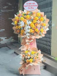 Kệ hoa khai trương, chúc mừng MS409