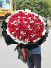 Bó hồng đỏ MS113