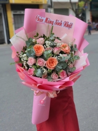 Bó hoa tươi hỗn hợp MS214