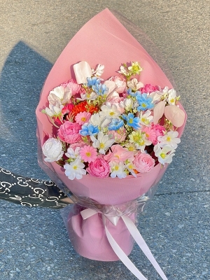 Bó hoa lụa GN MS 25