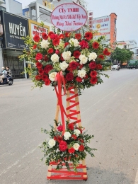 Kệ hoa khai trương, chúc mừng MS321