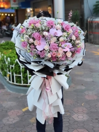 Bó hoa tươi hỗn hợp MS224
