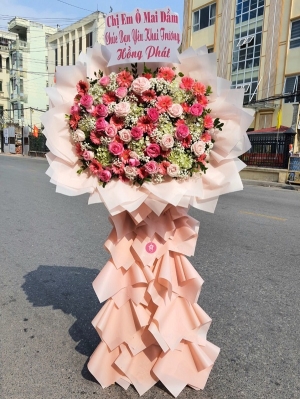 Kệ hoa khai trương, chúc mừng MS319