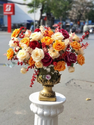 Bình hoa lụa HL04