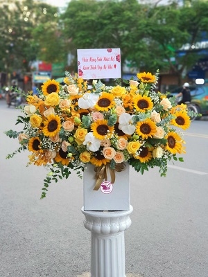 Hộp, giỏ hoa hướng dương MS04