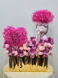 Bình hoa lụa HL36