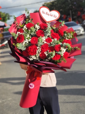 Bó hồng đỏ MS79
