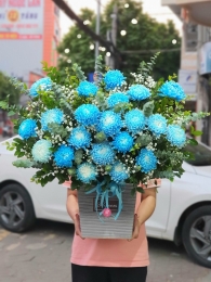 Hộp hoa, giỏ hoa chúc mừng MS426