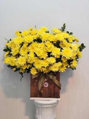 Hộp hoa, giỏ hoa chia buồn MS02