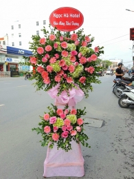 Kệ hoa khai trương, chúc mừng MS33