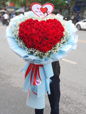 Bó hồng đỏ MS82
