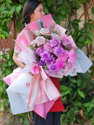 Bó hoa tươi hỗn hợp MS269
