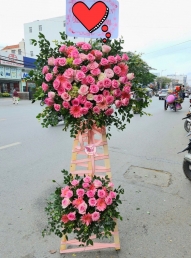 Kệ hoa khai trương, chúc mừng MS64