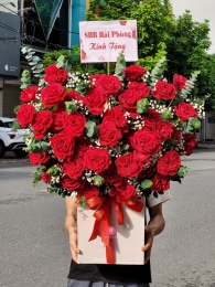 Bình, hộp hồng đỏ MS69