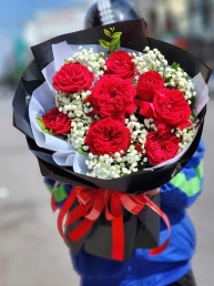 Bó hồng đỏ MS144