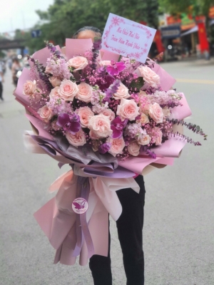 Bó hoa tươi hỗn hợp MS127