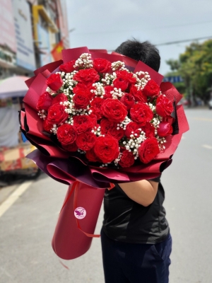 Bó hồng đỏ MS83