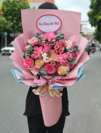 Bó hoa tươi hỗn hợp MS242