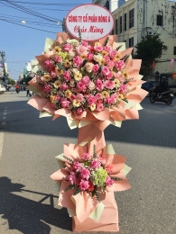 Kệ hoa khai trương, chúc mừng MS422