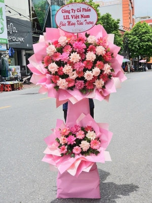 Kệ hoa khai trương, chúc mừng MS384