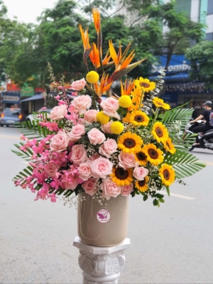 Bình hoa chúc mừng MS33